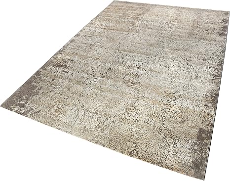 Neo Vintage I Moderner Glanzender Kurzflor Teppich Laufer Fur Wohnzimmer Flur Schlafzimmer I Baroque Vintage I 200 X 290 Cm Grau Amazon De Kuche Haushalt
