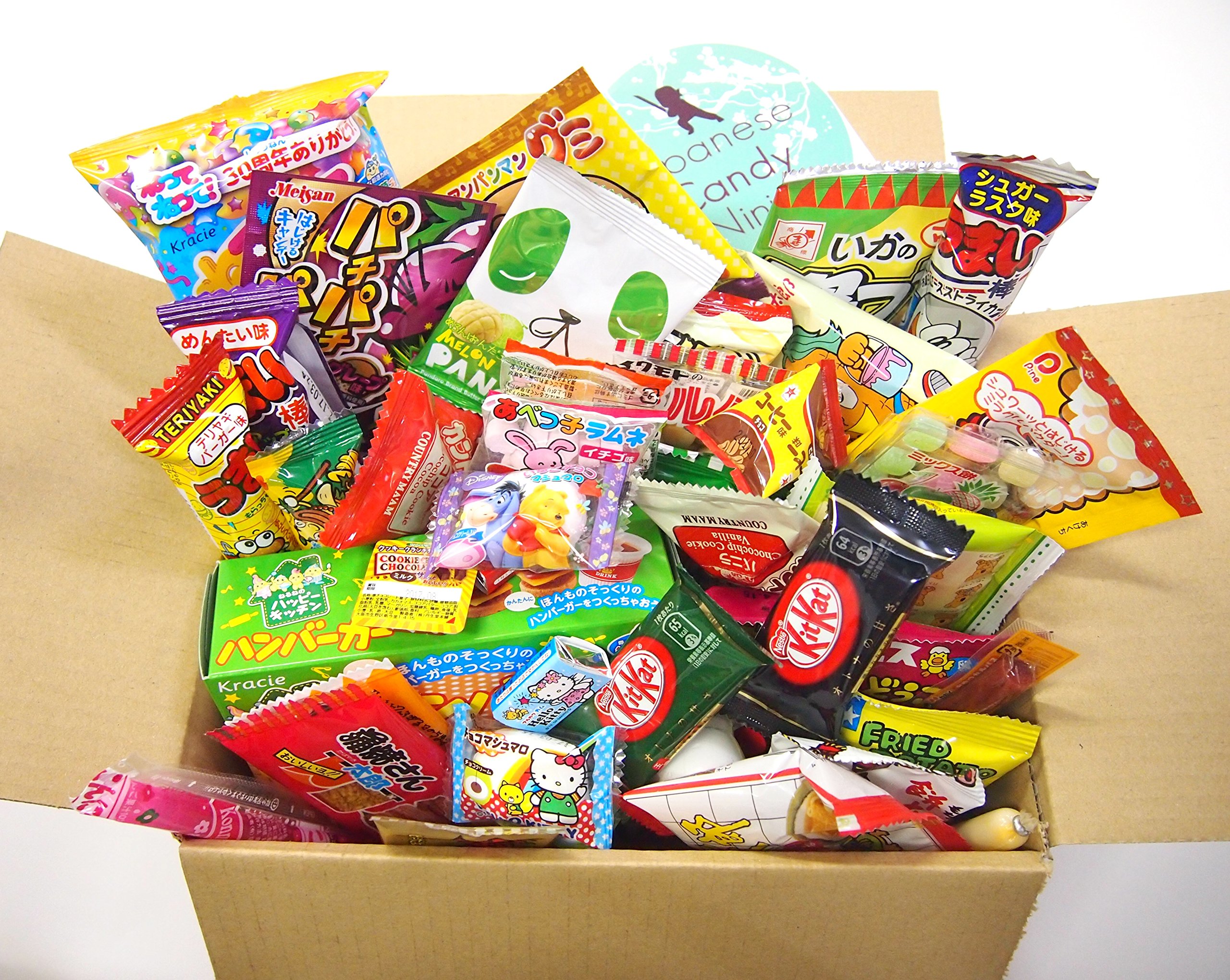 52 Japanese Candy and Snack Okashi Set with Original Japanese Candy