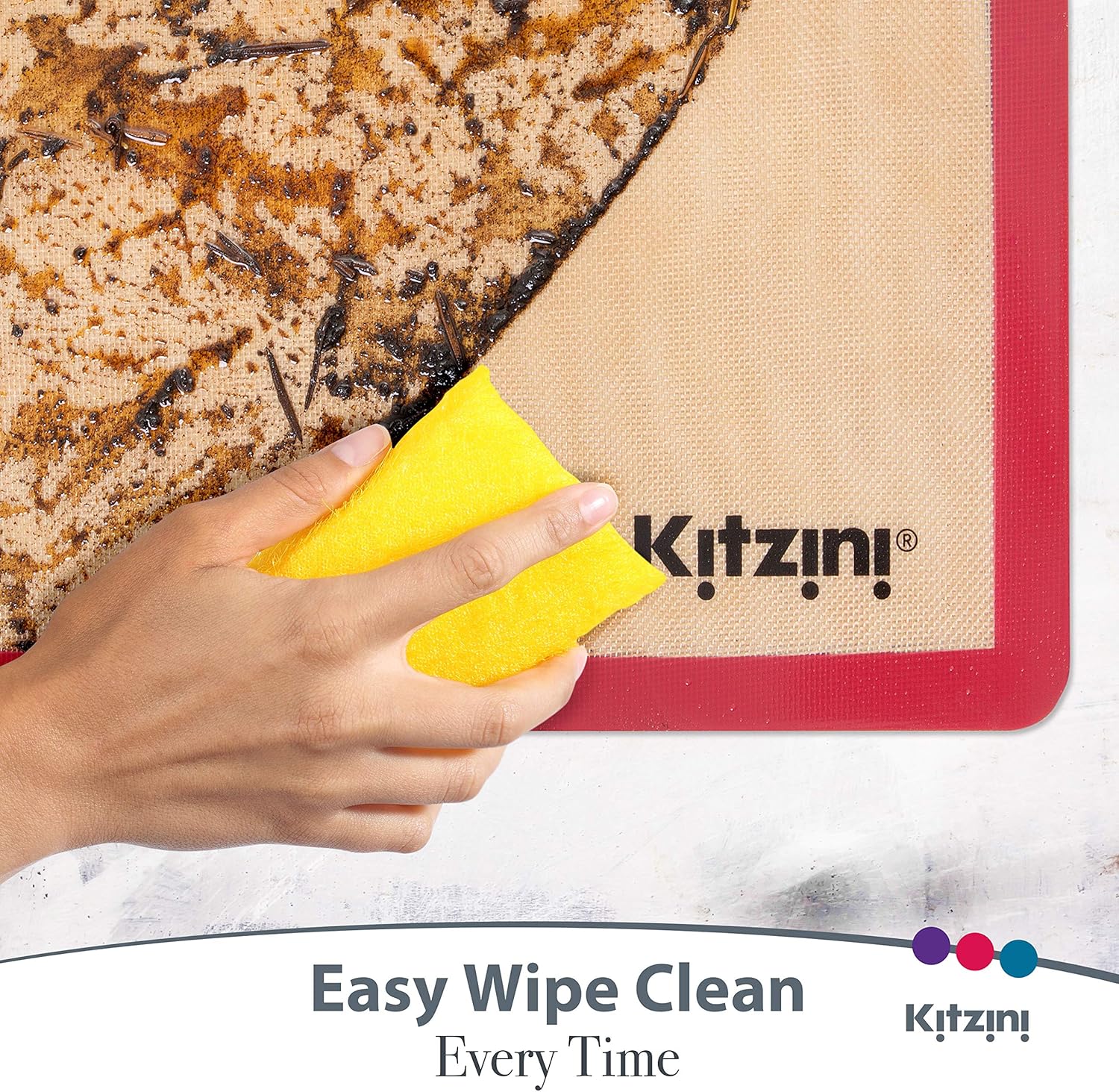 Silicone Baking Mats - Non Stick Sheet Mat - Large BPA Free Professional Grade Liner Sheets - Perfect Bakeware for Making Cookies Macarons, Bread and Pastry (4): Kitchen & Dining