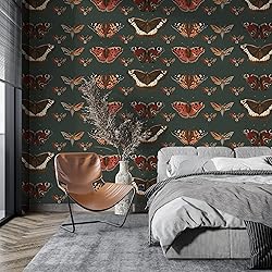 Muravie Vintage Butterflies Art Deco Wallpaper