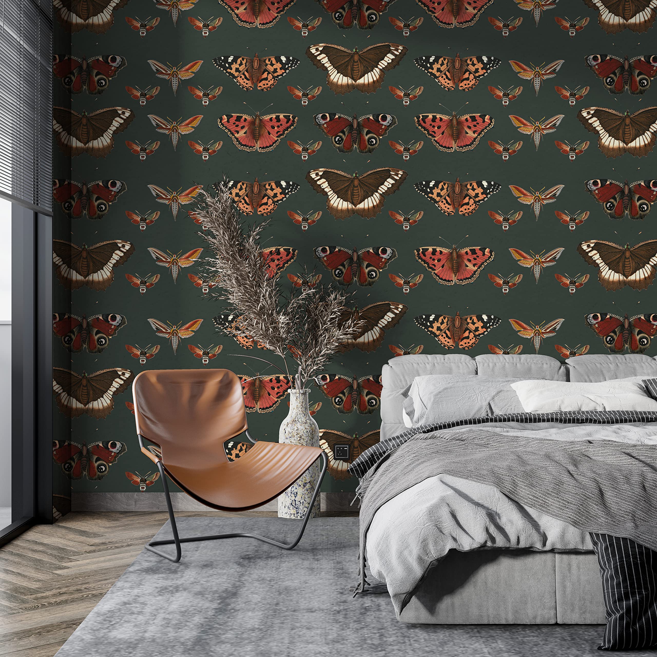 Muravie Vintage Butterflies Art Deco Wallpaper