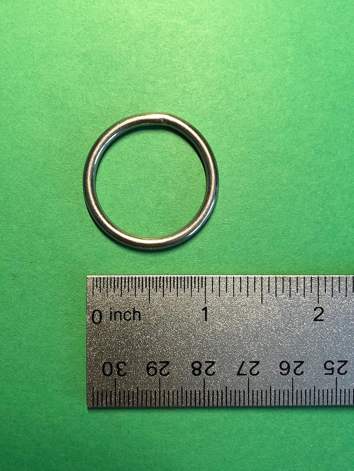 10 Pieces Stainless Steel 316 Round Ring Welded 1/8" x 1" (3mm x 25mm) Marine Grade, Silver - Image 3