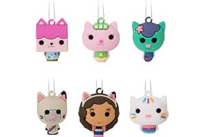 Hallmark DreamWorks Animation Gabby's Dollhouse 1" Miniature Christmas Ornaments, Set of 6 Mini, Shatterproof