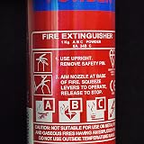 AA 1kg Fire Extinguisher ABC Powder Red UK Made 5 Yr Warranty Bracket Included view 4