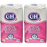 C&H, Cane Sugar, Granulated White, 4 Pound Bag (Pack of 2)