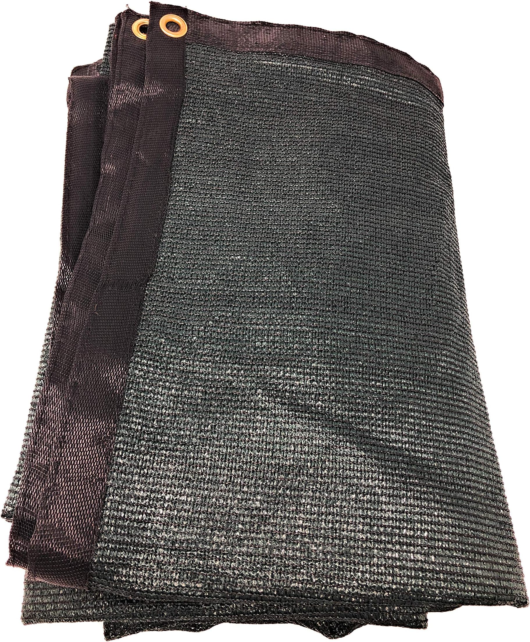 FenceSmart4U 6' X 12' Dark Green UV Rated Dog Kennel Shade Cover, Sunblock Shade Panel, Shade Tarp Panel W/Grommets (Not the kennel)