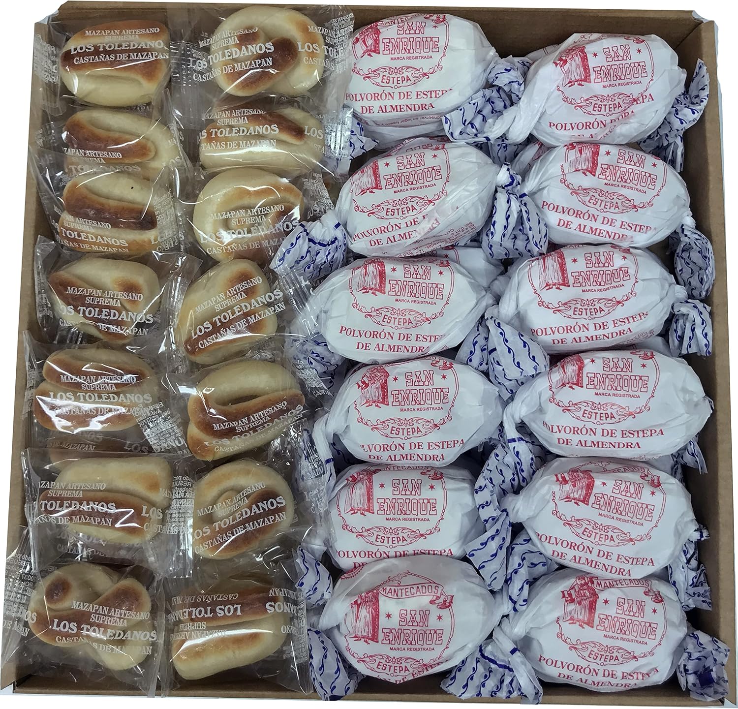 Caja Mazapán Artesano de Toledo y Polvorón San Enrique: Amazon.es: Alimentación y bebidas