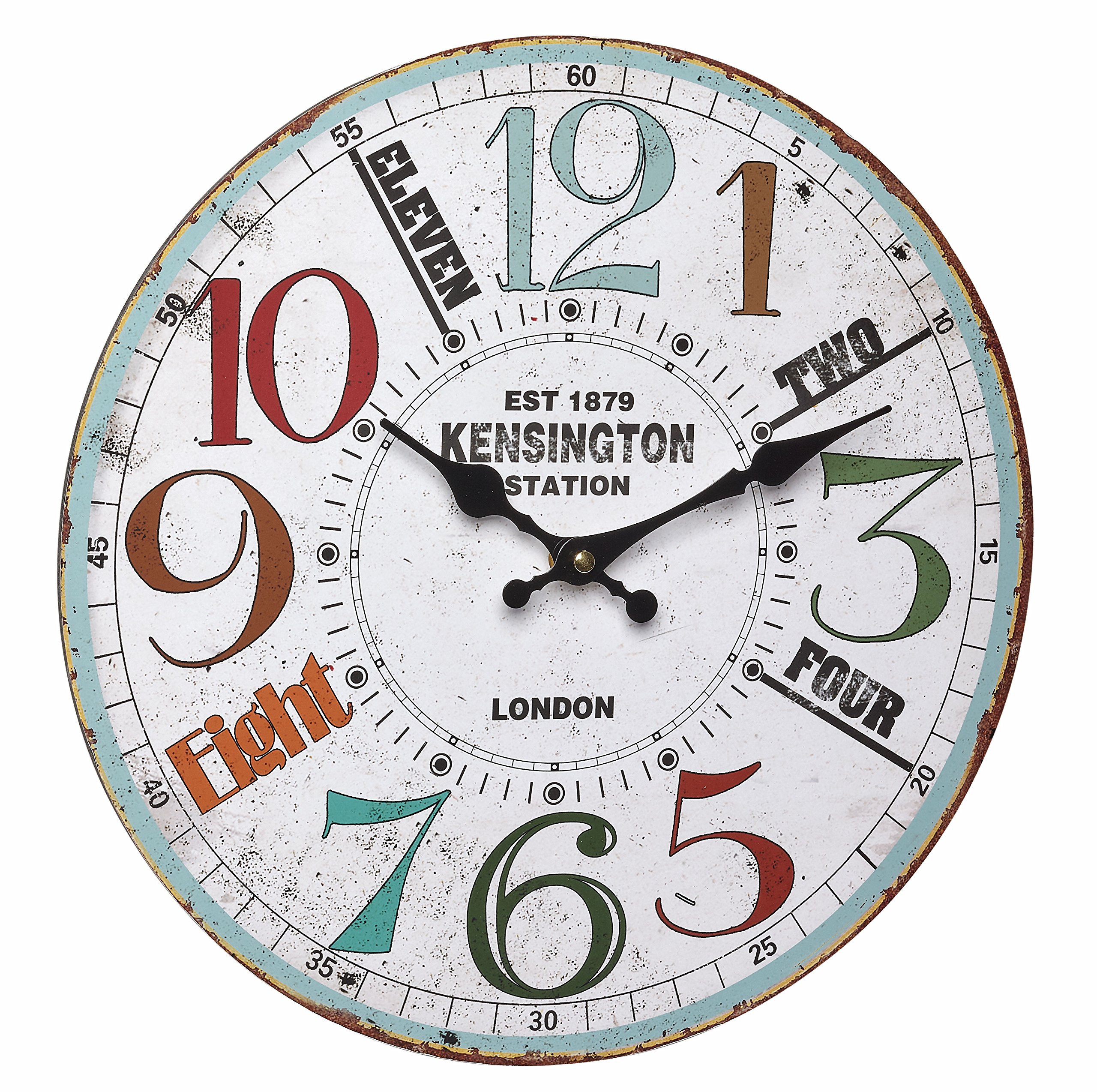 Blooming Weather Vintage Design Wall Clock Kensington 60.3045.11