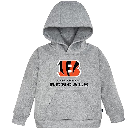 Gerber NFL Toddler Boys' Fleece Hoodie, Cincinnati Bengals, 4T Team Color