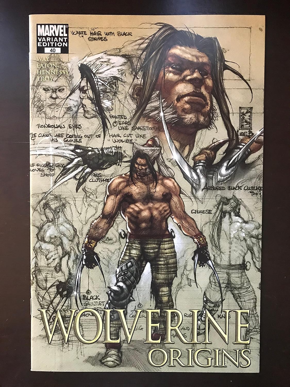 Wolverine Origins 40 Variant 2009 1 50 Marvel Comic Book X Men At