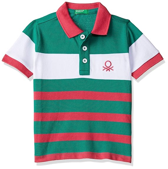 Baby Boys Striped Regular fit Polo