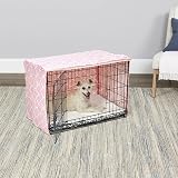 New World Medium Dog Crate Cover with Teflon Protector Pink Designer Print, 76cm view 2
