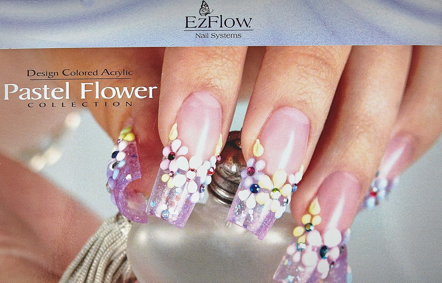 Acrylic Nails Pastel Colors amazon com ez flow design color acrylic collection kits pastel flower false nails beauty