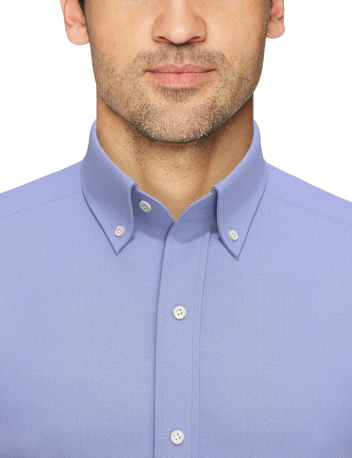  Brand - Buttoned Down Men's Tailored-Fit Button Collar Pinpoint Non-Iron Dress Shirt: Clothing