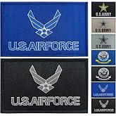 JBCD 2 Pack US Air Force Wings Flag Patch - Force Army Flags Tactical Pride for Clothes Hat Team Military