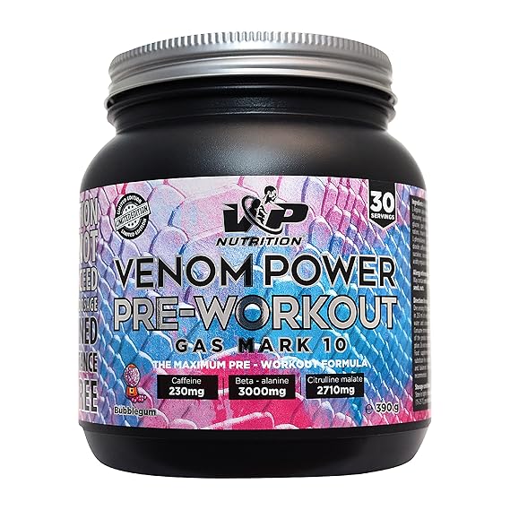 Venom Power PRE WORKOUT Gas Mark 10 30 Servings (Bubble