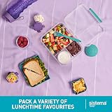 Sistema TO GO Bento Lunch 1.65 L Misty Purple with Compartments Snack Pot view 2