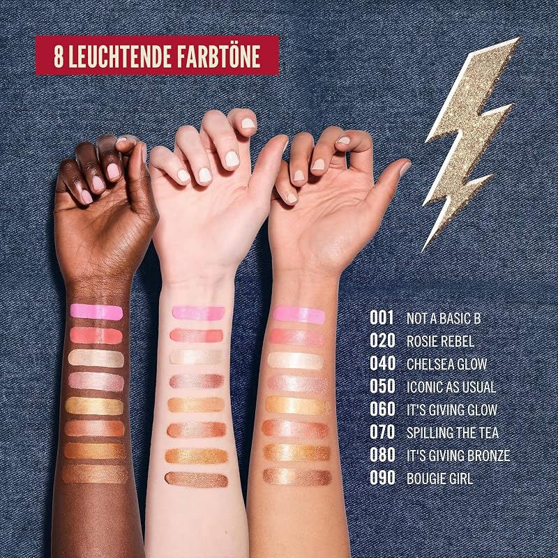 Rimmel Multi Tasker Turbocharged Glow Liquid Illuminator - 002 - Rosy Rebel, 10 ml
