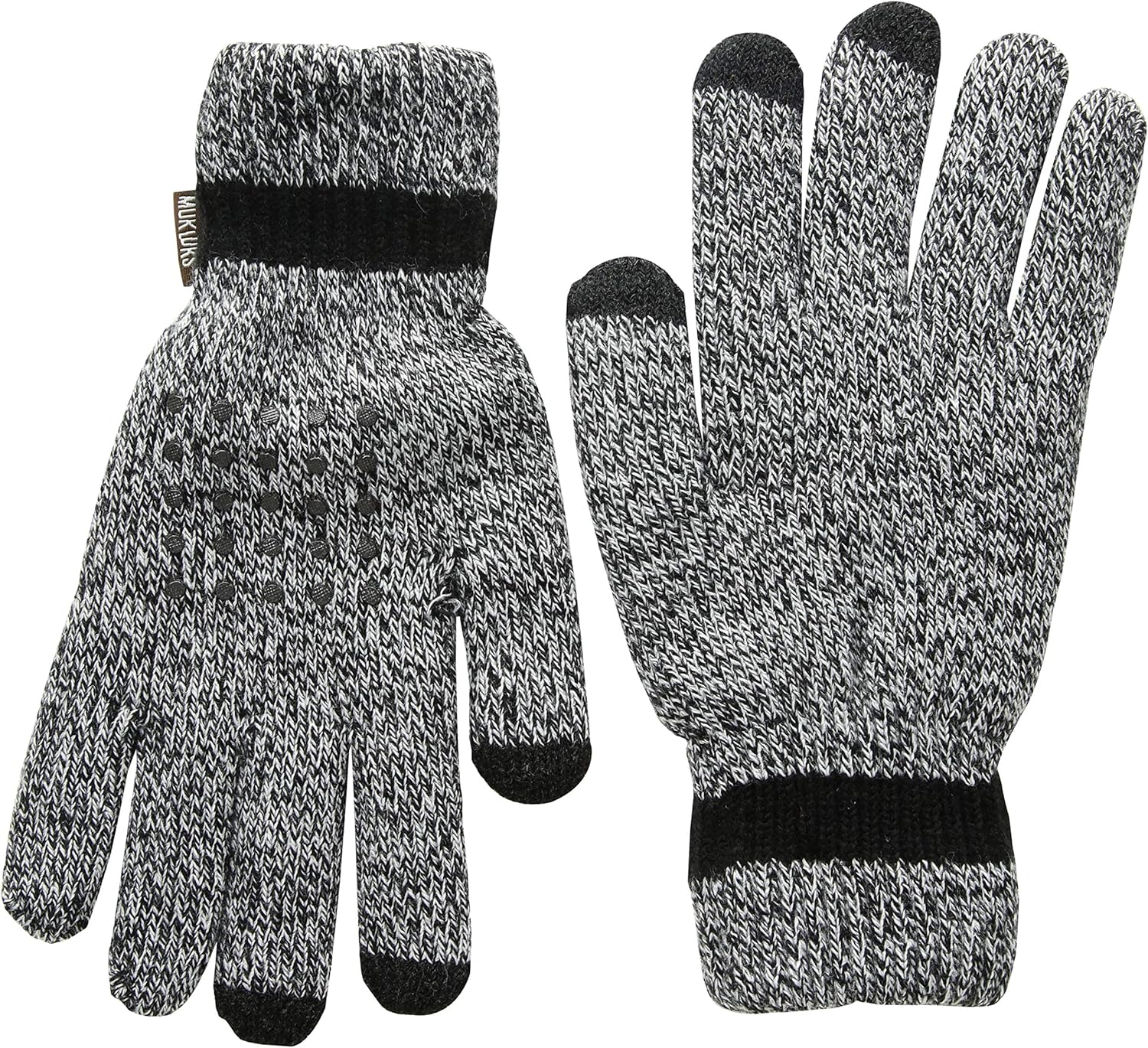 Muk Luks Women's Touchscreen Gloves, black, OSFM at  Women’s Clothing store