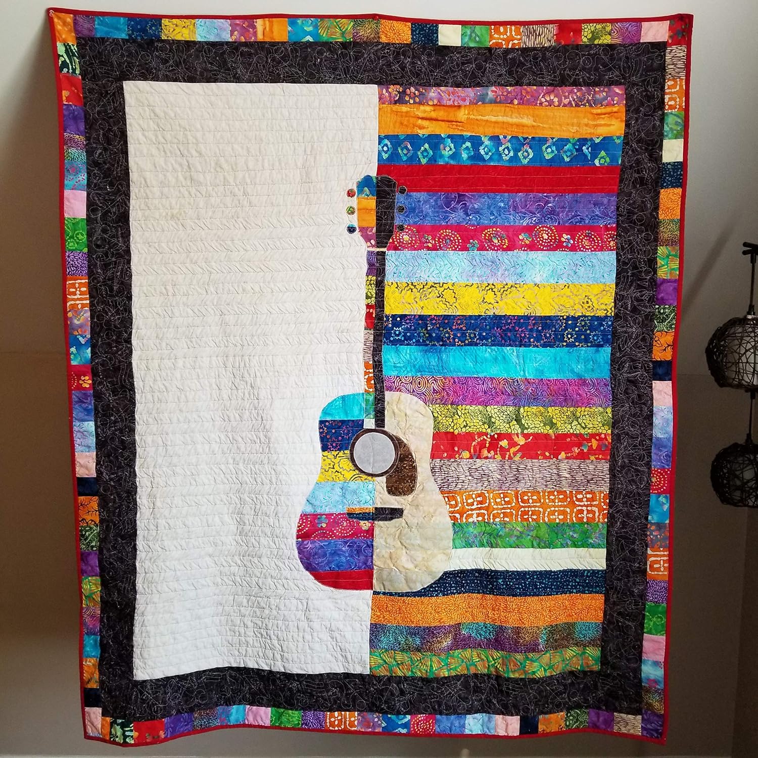 Guitar Quilt Pattern"Beautifully Acoustic" (Twin coverlet