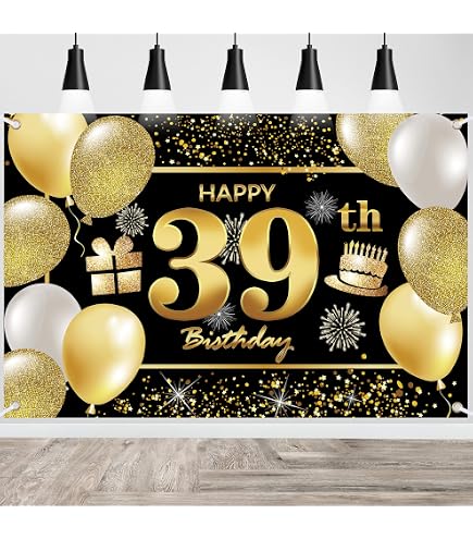 85 Birthday Decoration Happy Birthday Banner Balloons Garland Cupcake Toppers Purple...