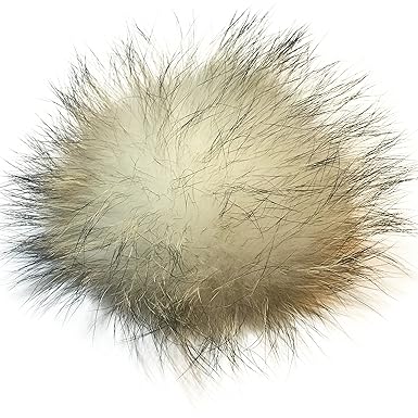 XXL Bommel mit Anstecknadel Pelzbommel Fellbommel Pompon Pelz Fell Echtpelz Bommelmütze ! viele Farben !