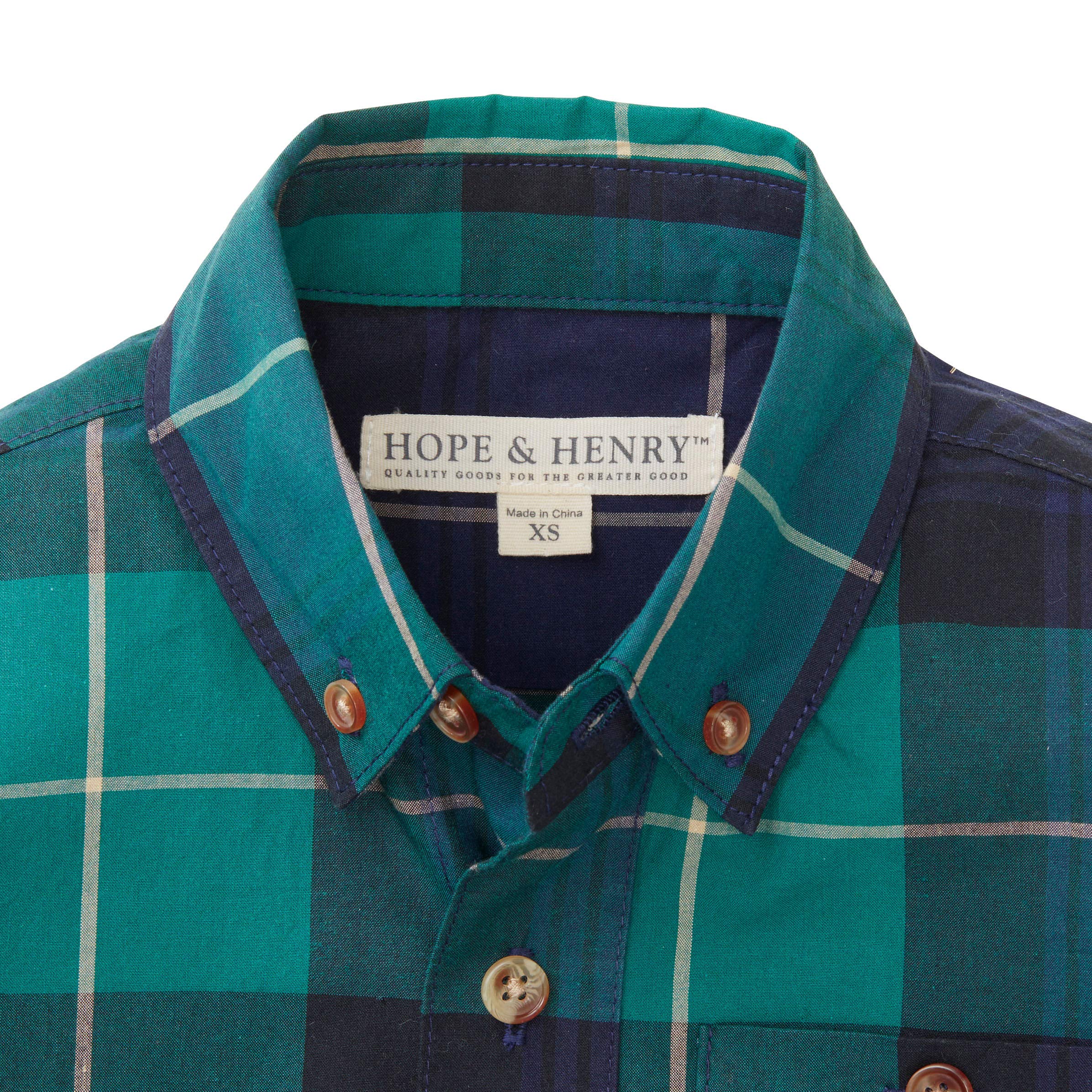 Hope & Henry Boys' Long Sleeve Stretch Poplin Button Down Shirt - Image 3