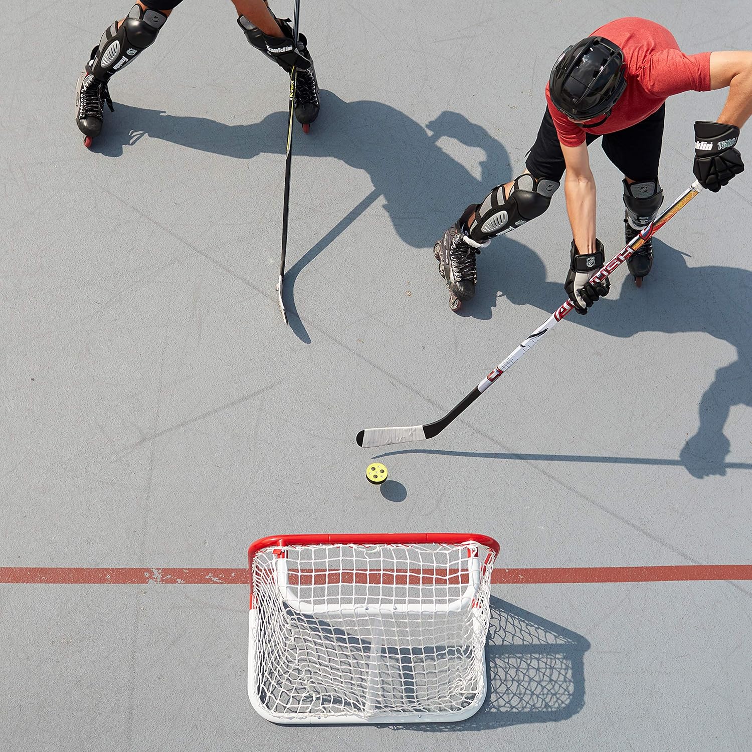 Franklin Sports NHL Steel Street Hockey Goal - Kids Street Hockey Net - 28" x 20" - Perfect for Skill Training : Hockey Nets : Sports & Outdoors