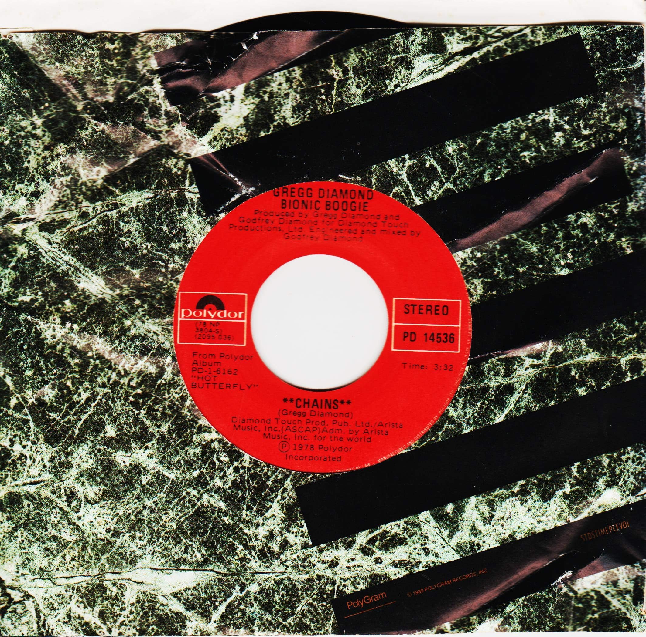 GREGG DIAMOND BIONIC BOOGIE 45 RPM Chains / Paradise