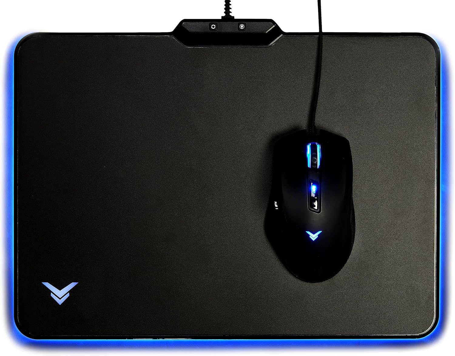 Amazon Basics Tapis De Souris De Gaming Rigide Avec Effets Lumineux A Led Amazon Fr Informatique