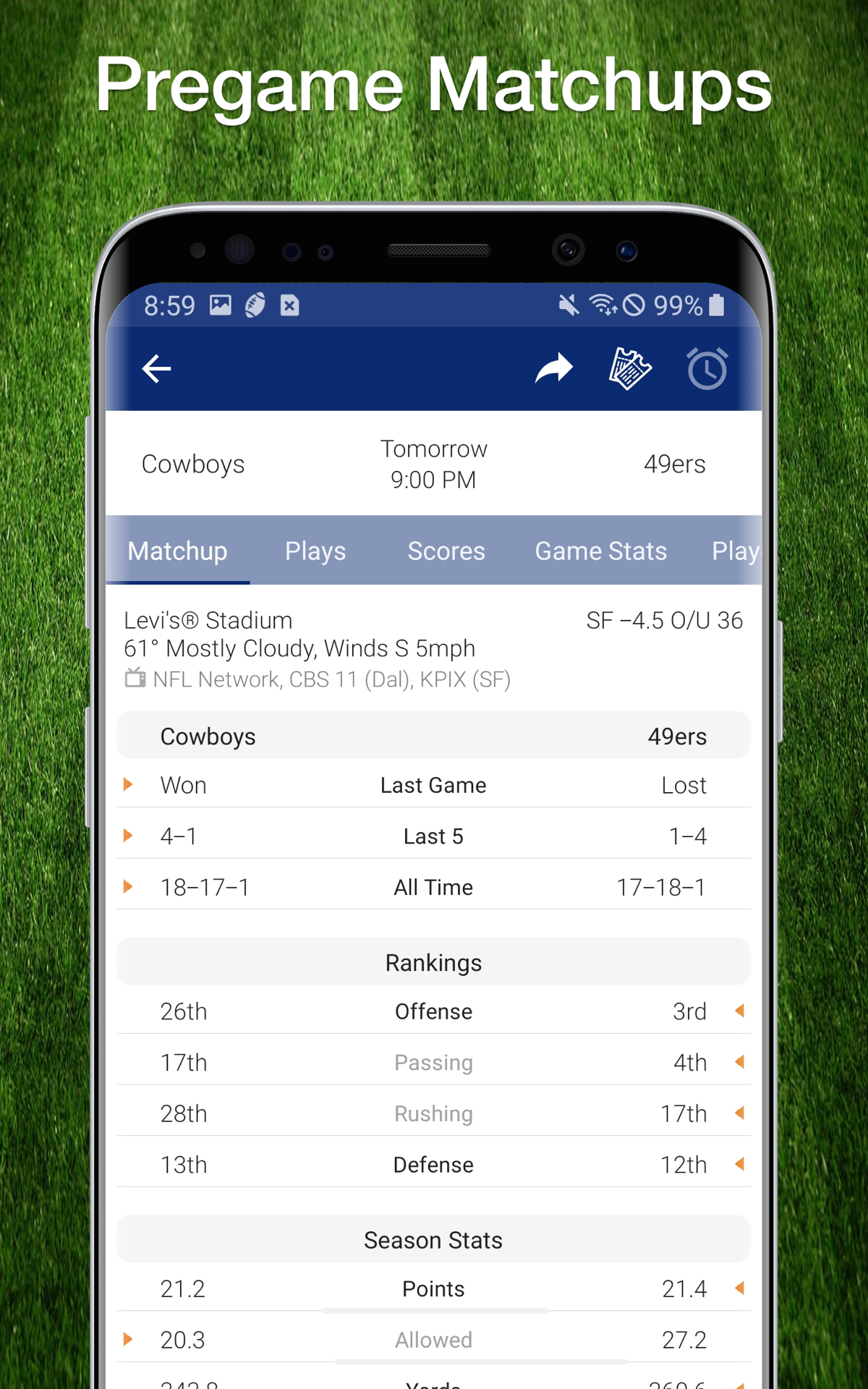 Scores App NFL Football Live Scores, Stats, & PlaysAmazon.caAppstore