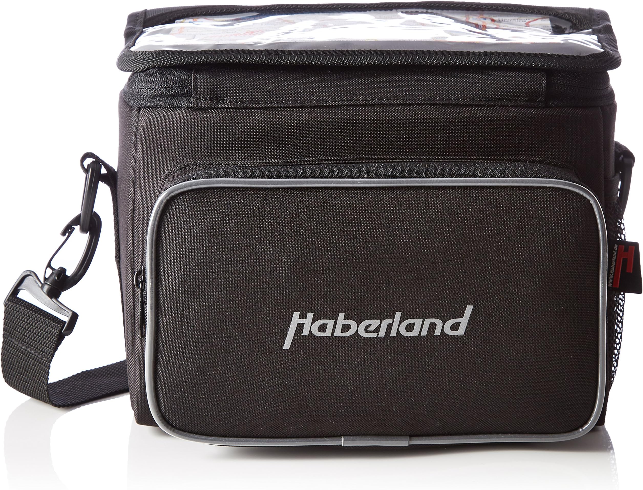 Haberland Bicycle Handlebar Bag, Black, 25 x 19 x 13 cm