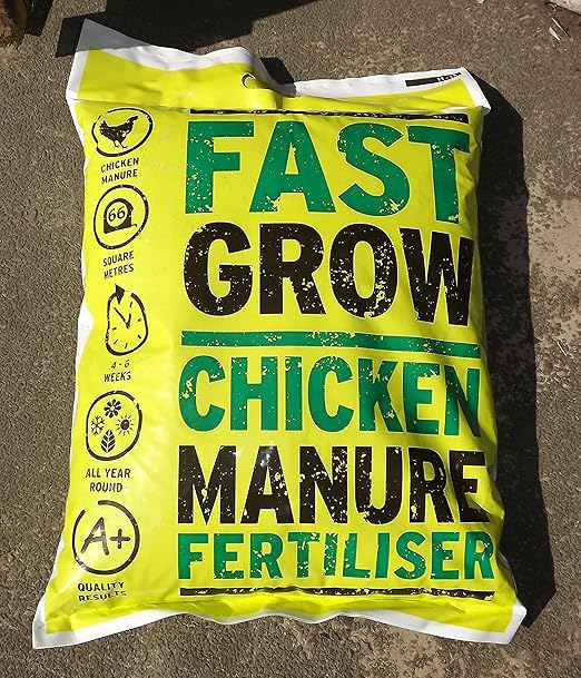Organic Fast Grow Chicken Manure Fertiliser (10kg) Great for Crops