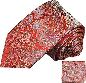Paul Malone Krawatte t/&uuml;rkis schwarz paisley Seide schmal 6cm mit Einstecktuch//Herren Seidenkrawatte