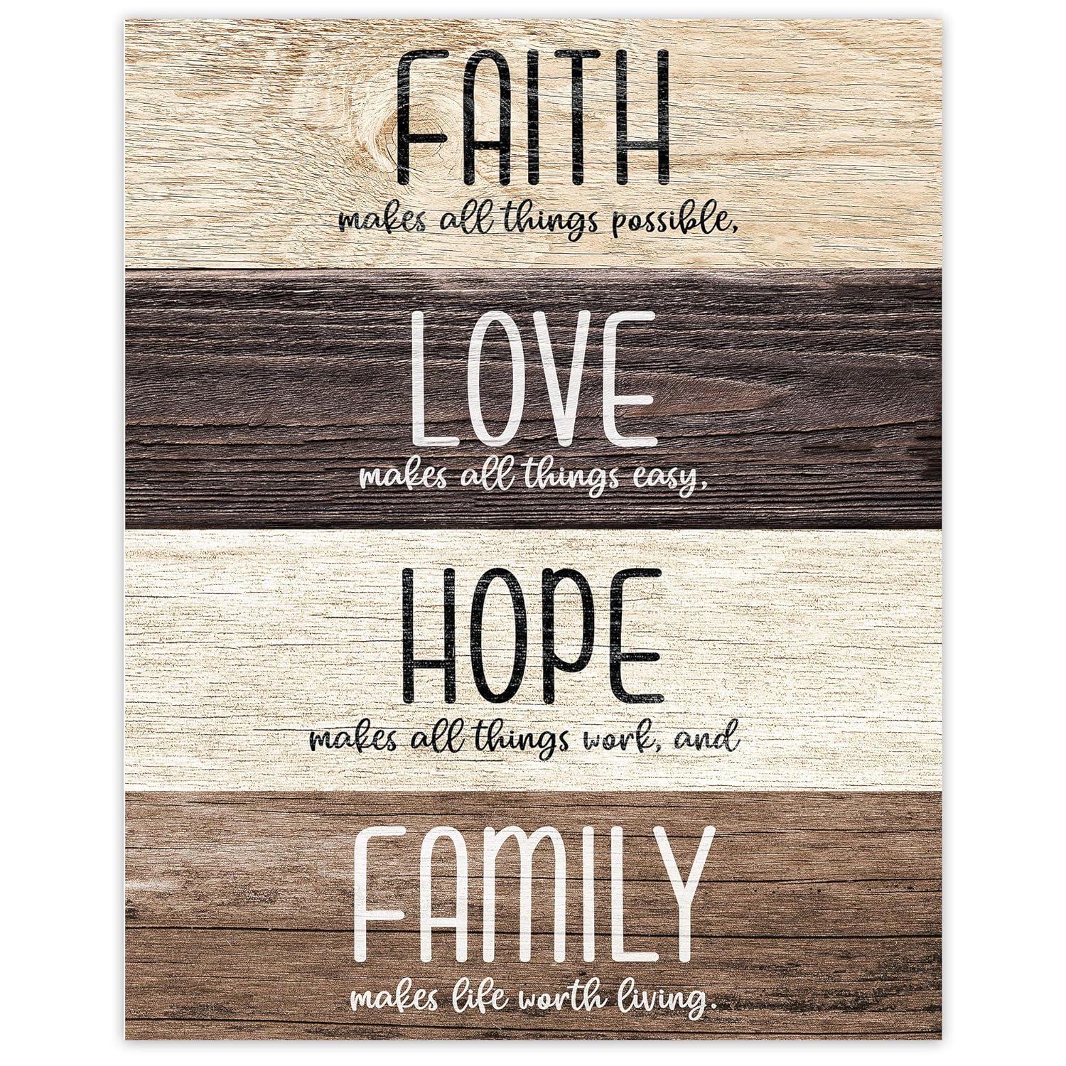 amazoncom farmhouse inspirational faith love hope family quote