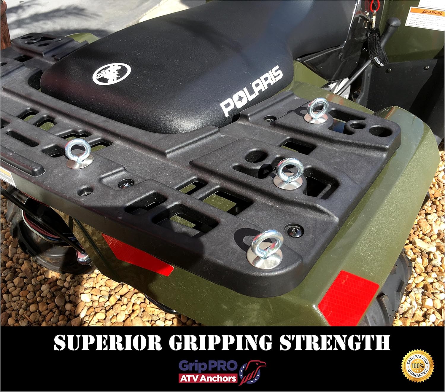 GripPRO ATV Anchors to Fit Polaris Lock & Ride ATV Tie Down Anchors fits RZR, Sportsman and Ace - Set of 6 Anchors - These DO NOT FIT Ranger: Automotive