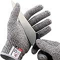 NoCry Cut Resistant Gloves - High Performance Level 5 Protection, Food Grade. Size Medium, Free Ebook Included!