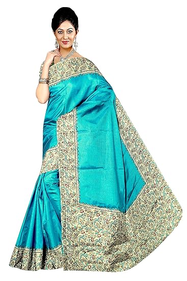 Winza Designer Womens Cotton Silk Saree with Blouse (MN-11004 (variation))