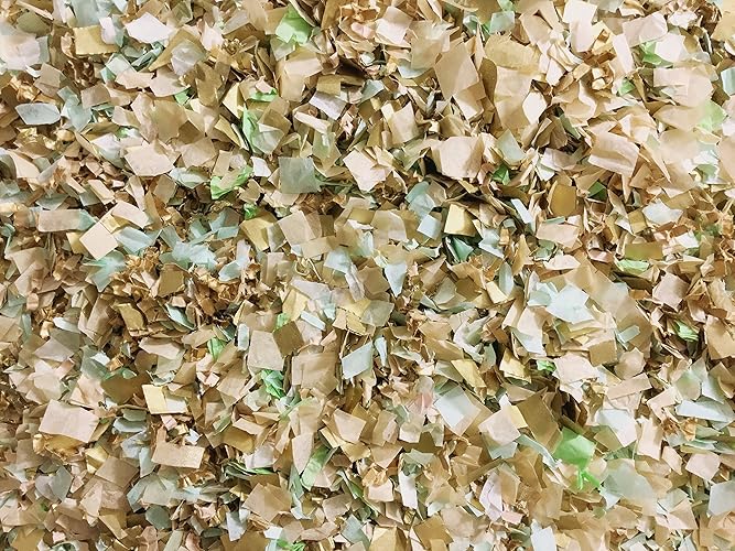Mint Green Ivory Metallic Gold Confetti Party Decorations Baby