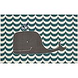 Red and white outdoor rug