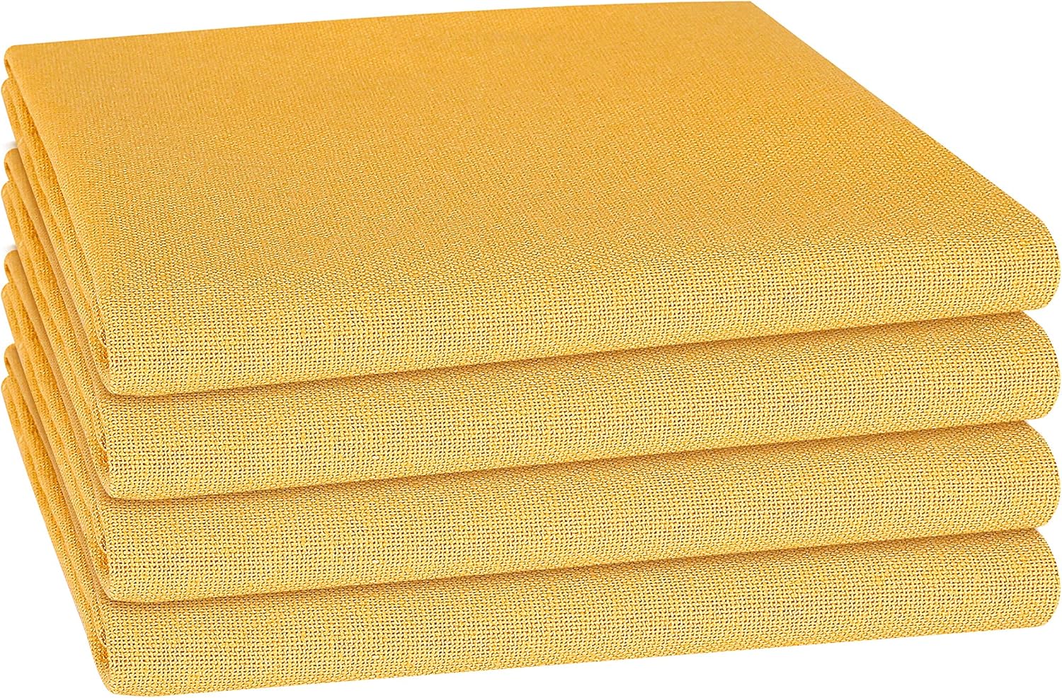 Best yellow fabric kitchen table napkins with rings