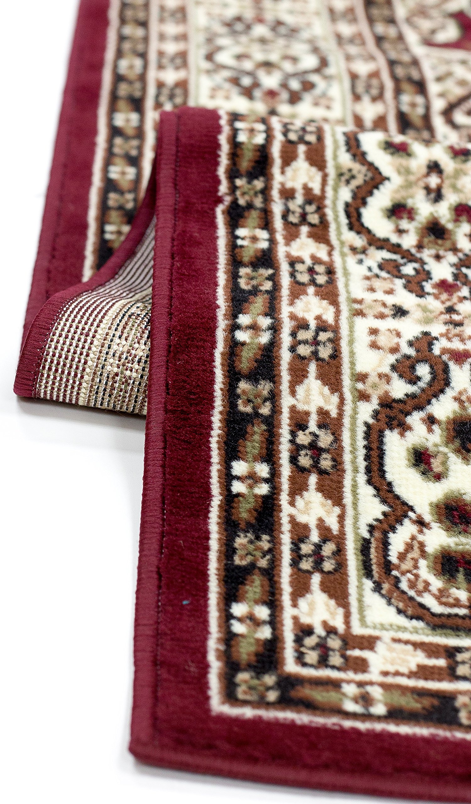 Red Area Rugs 5x7 Size By MSRUGS Made From Turkey Classy