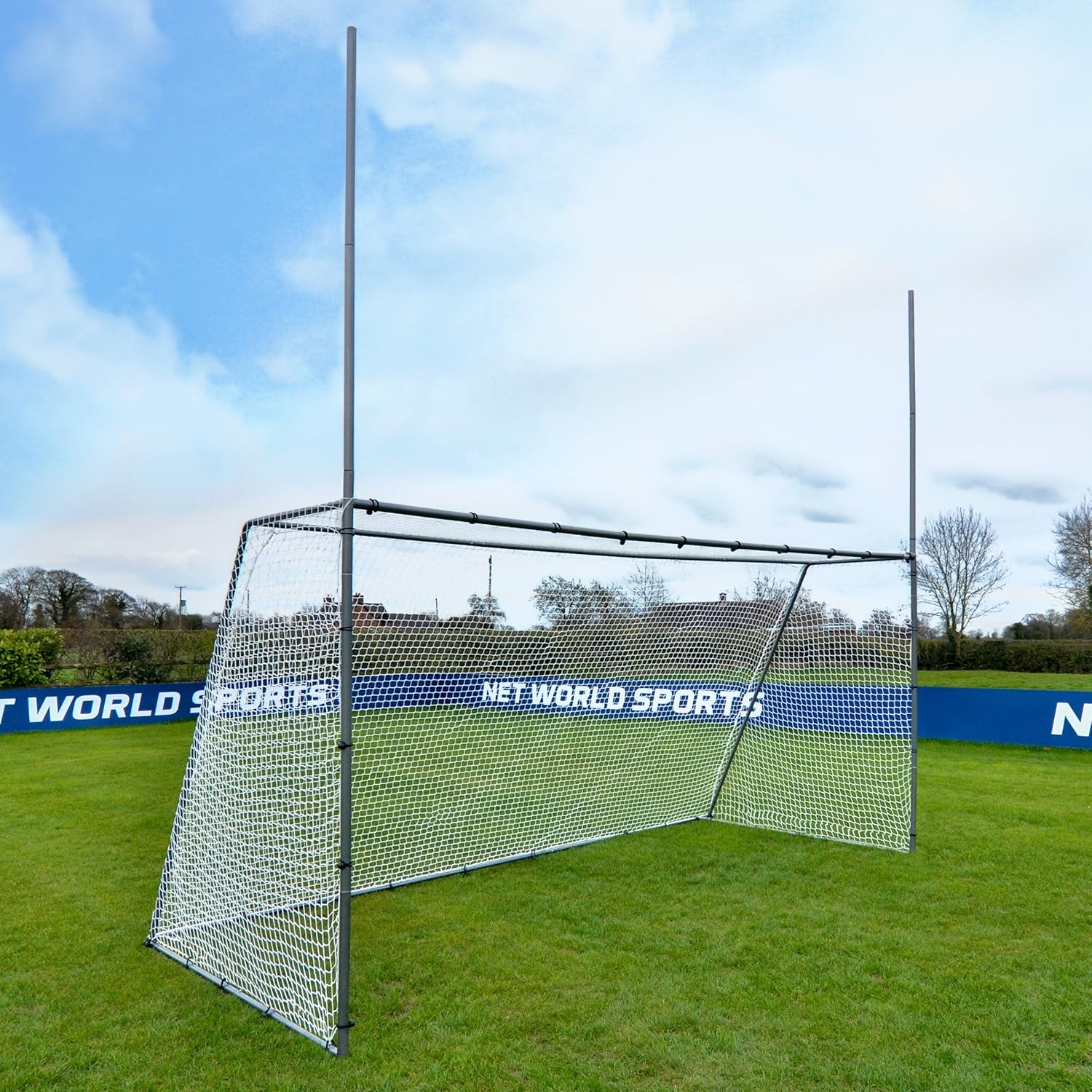 Net World Sports 15 x 7 Forza Steel42 Gaelic & Hurling Goal Posts - The Premium Backyard Goal