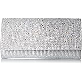 Jessica McClintock womens Chloe Sparkle Stones Evening Clutch