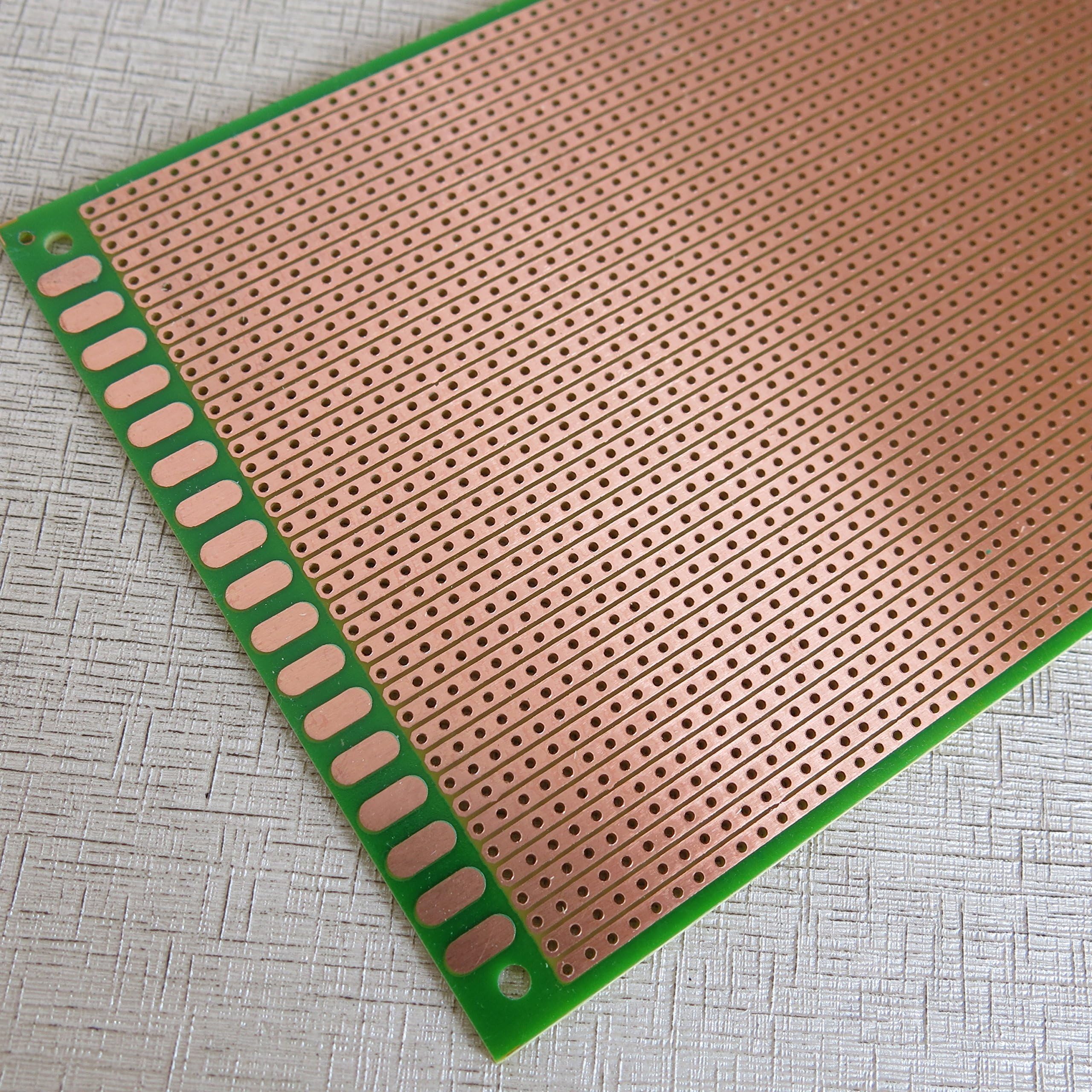 2pcs/lot Single Side 100x200mm 10x20cm Stripboard Veroboard vero Platine 2.54mm breadboard circuit board Prototype pcb