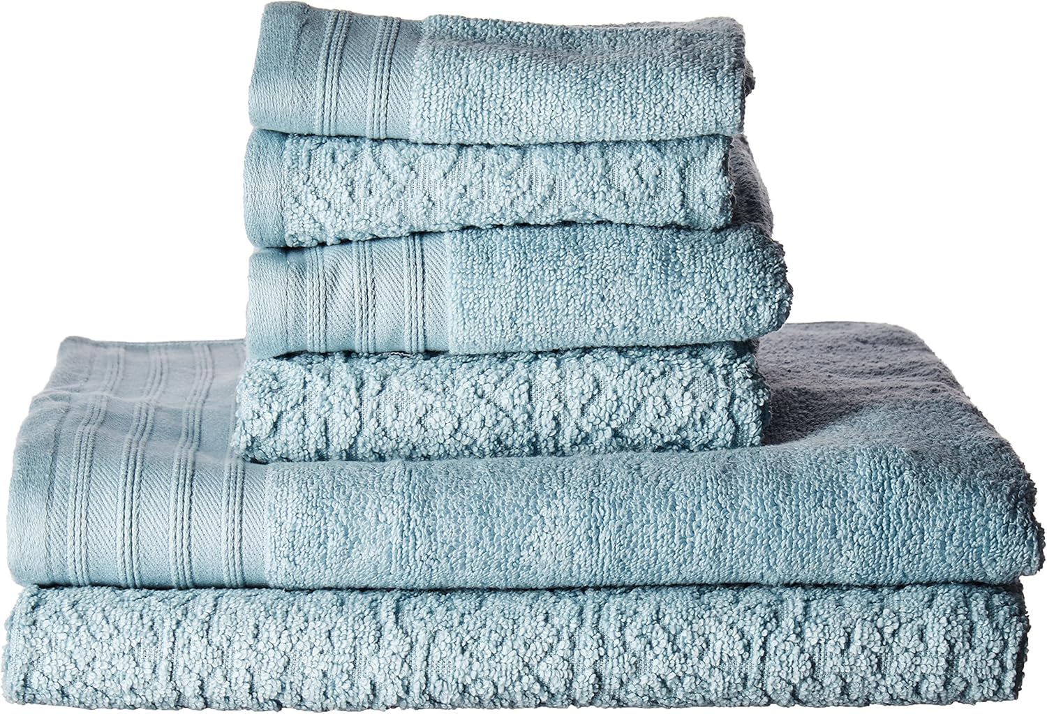 Kaufman Zero Twist Jacquard Bath Towel Set. 2 Bath, 2