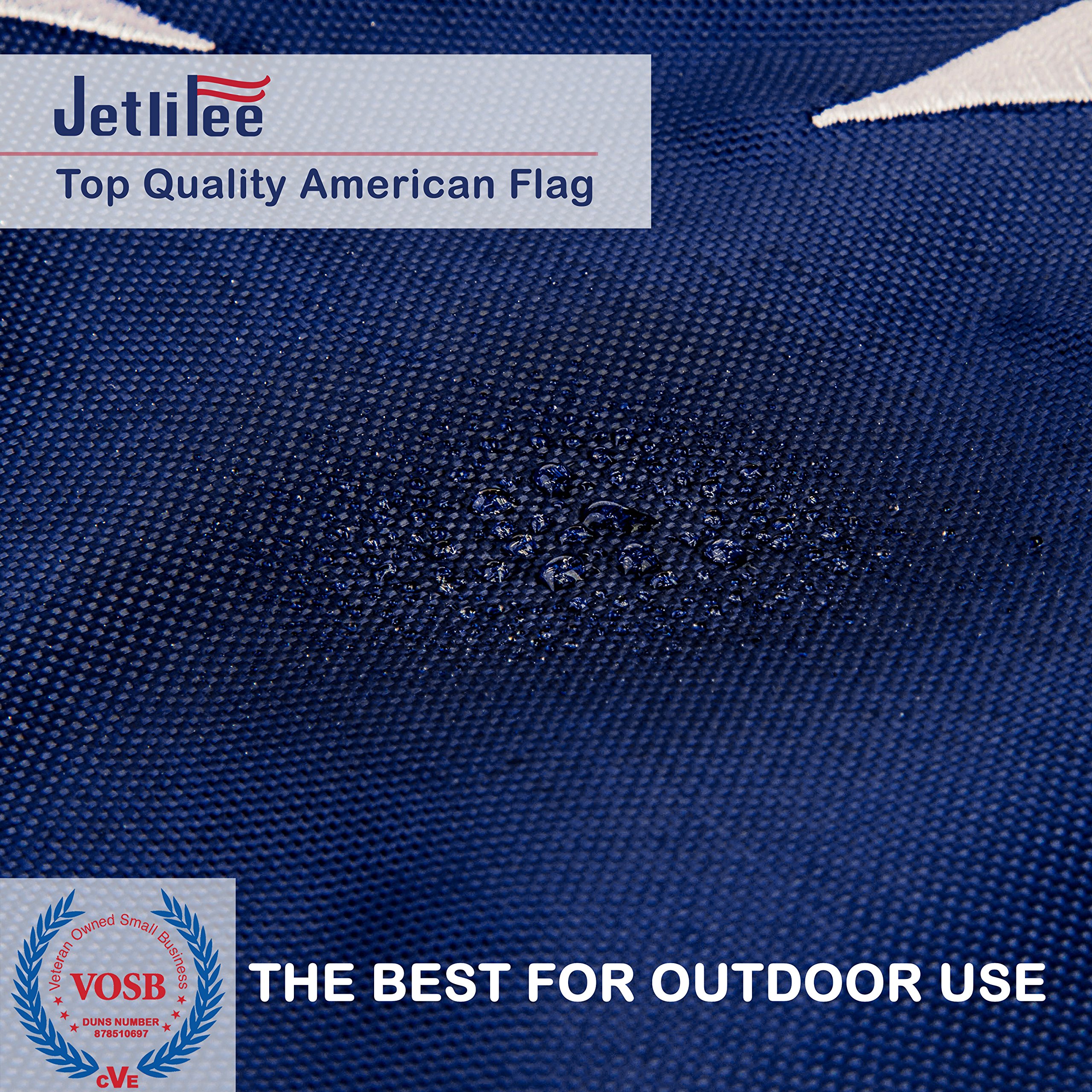 American Flag: Top Quality 4x6FT US Flag- Heavy-Use Nylon w/ Embroidered Stars & Sewn Stripes - Deluxe Fast-Dry, All-Weather USA Flag For Outdoors & Indoors- Fly It With Pride