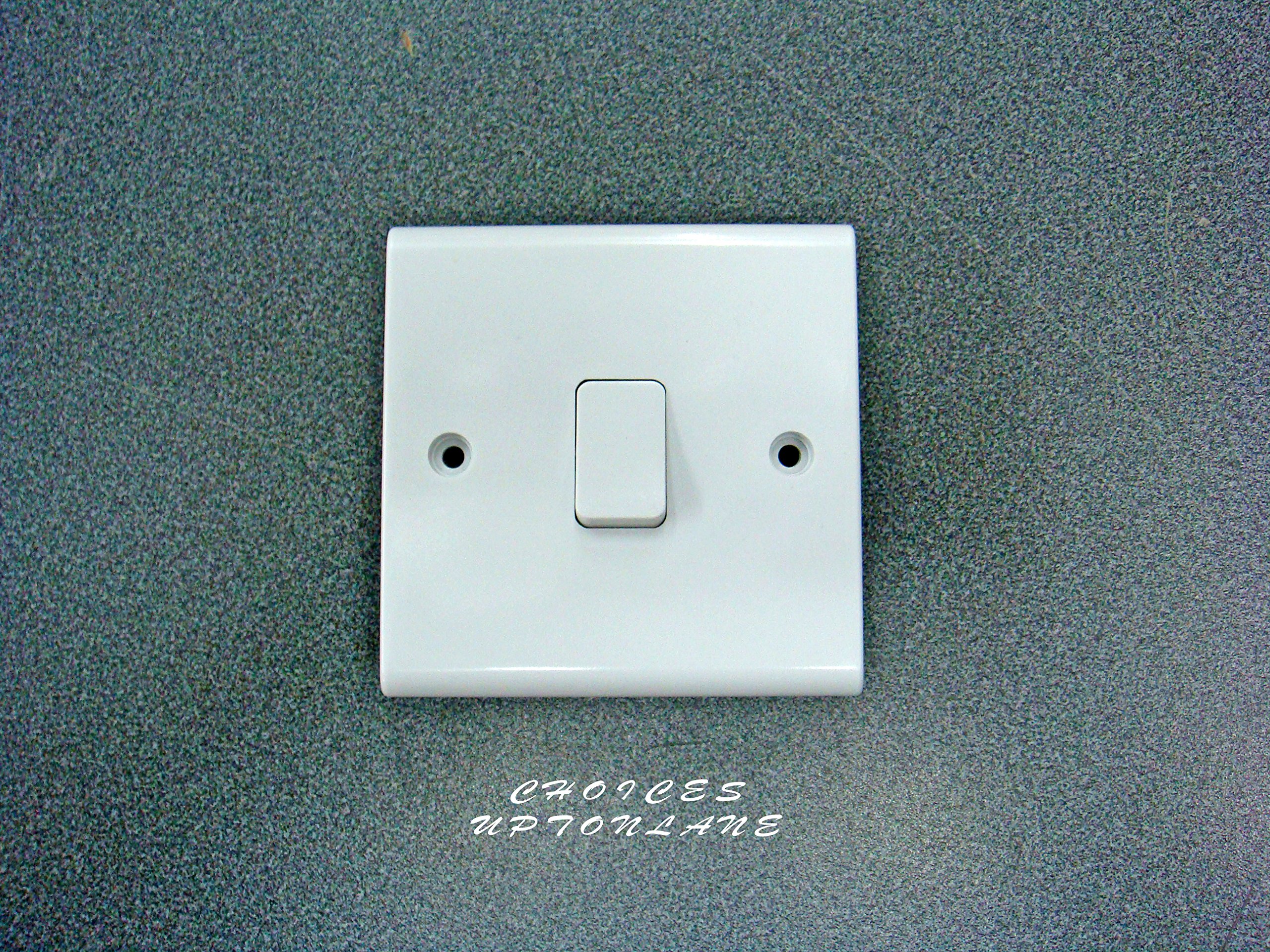 Deta S1202 Slimline Light Switch 1 Gang 1 way 10amp SP