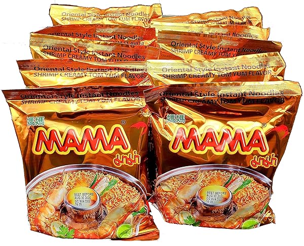 MAMA ORIENTAL STYLE INSTANT NOODLES SHRIMP CREAMY TOM YUM FLAVOR (10 PACK)