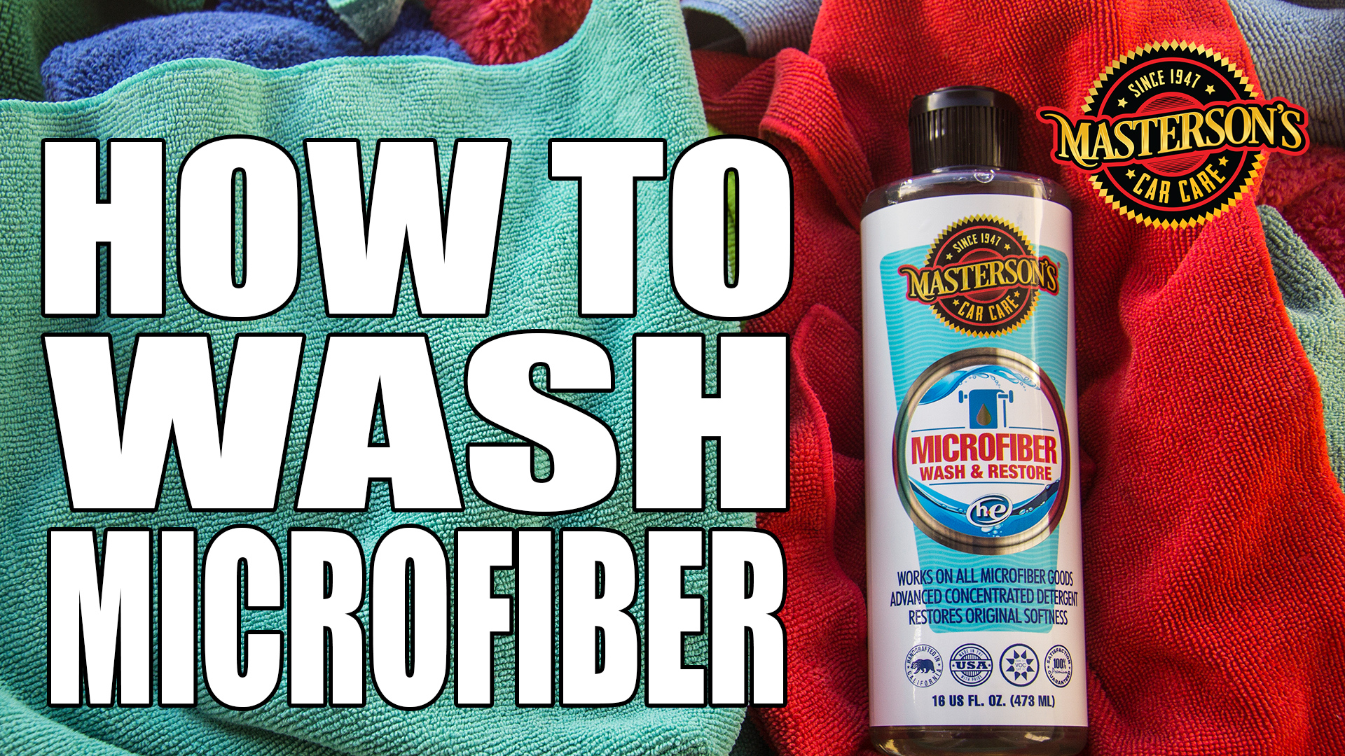 MASTERSON'S CAR CARE MCC_112_16 Microfiber Wash & Restore Cleaning Detergent - Works photo 4
